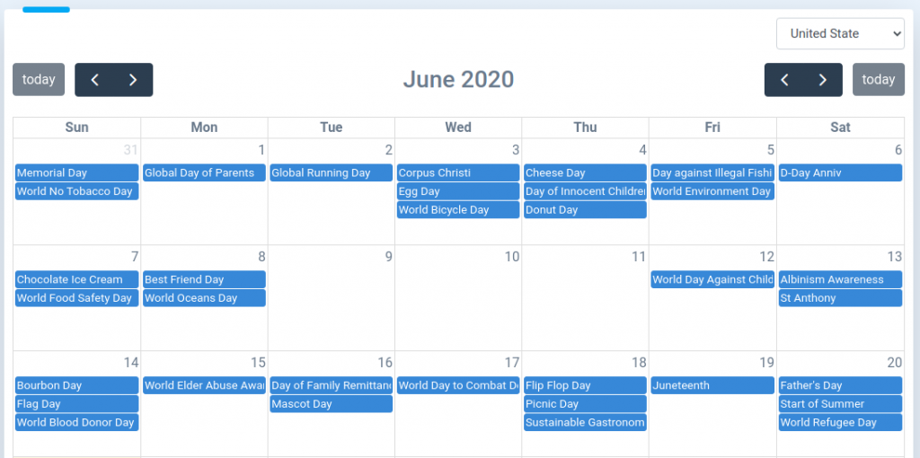 MerchIntel Holiday Calendar