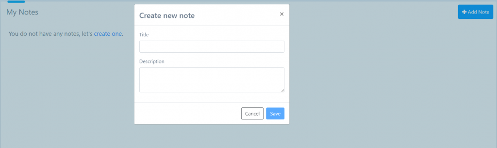 Notes Feature